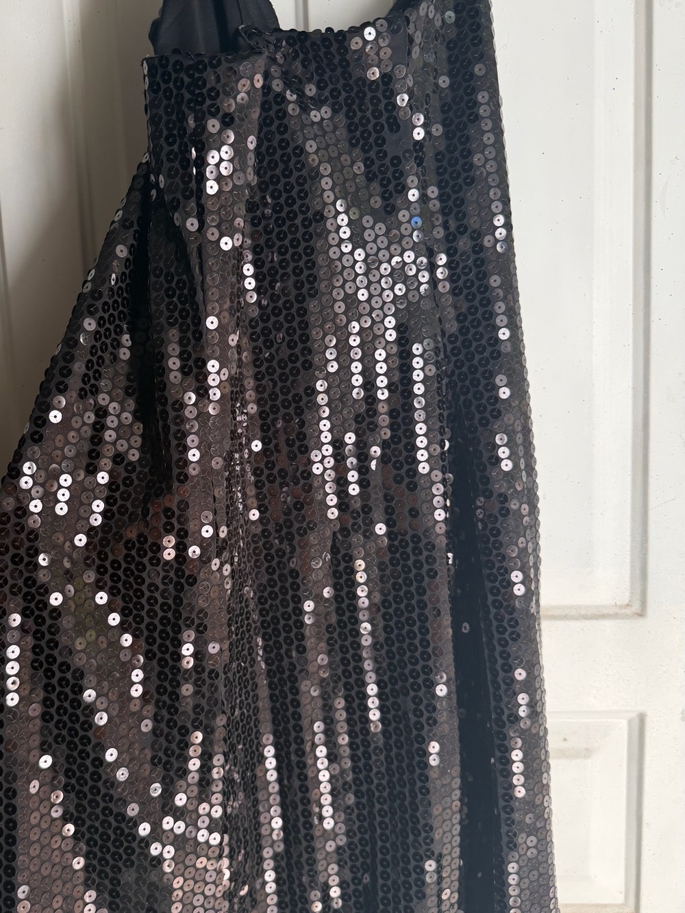 Dolce & Gabbana Black Sequin Maxi Skirt